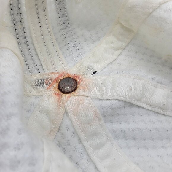 Adidas Unisex White Mesh Baseball Hat Cap Casual Outdoors Lightweight - Picture 9 of 10